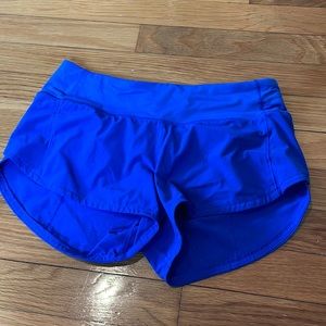 Blue speed up shorts